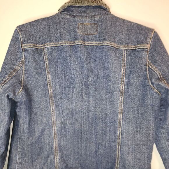 Levi's Women's Quilted Lined Denim Jean Jacket Sz Large - Picture 6 of 8